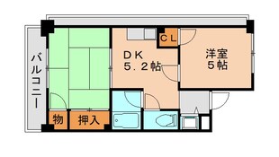 ダイナコート県庁前の物件間取画像